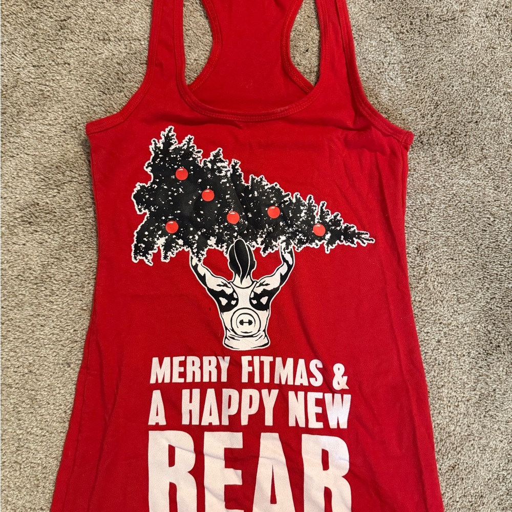 Next Level Red Graphic Tank Top